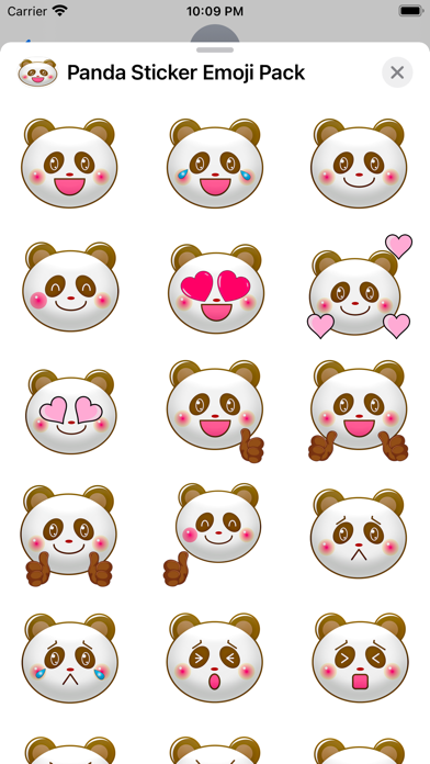 Panda Sticker Emoji Pack Screenshot