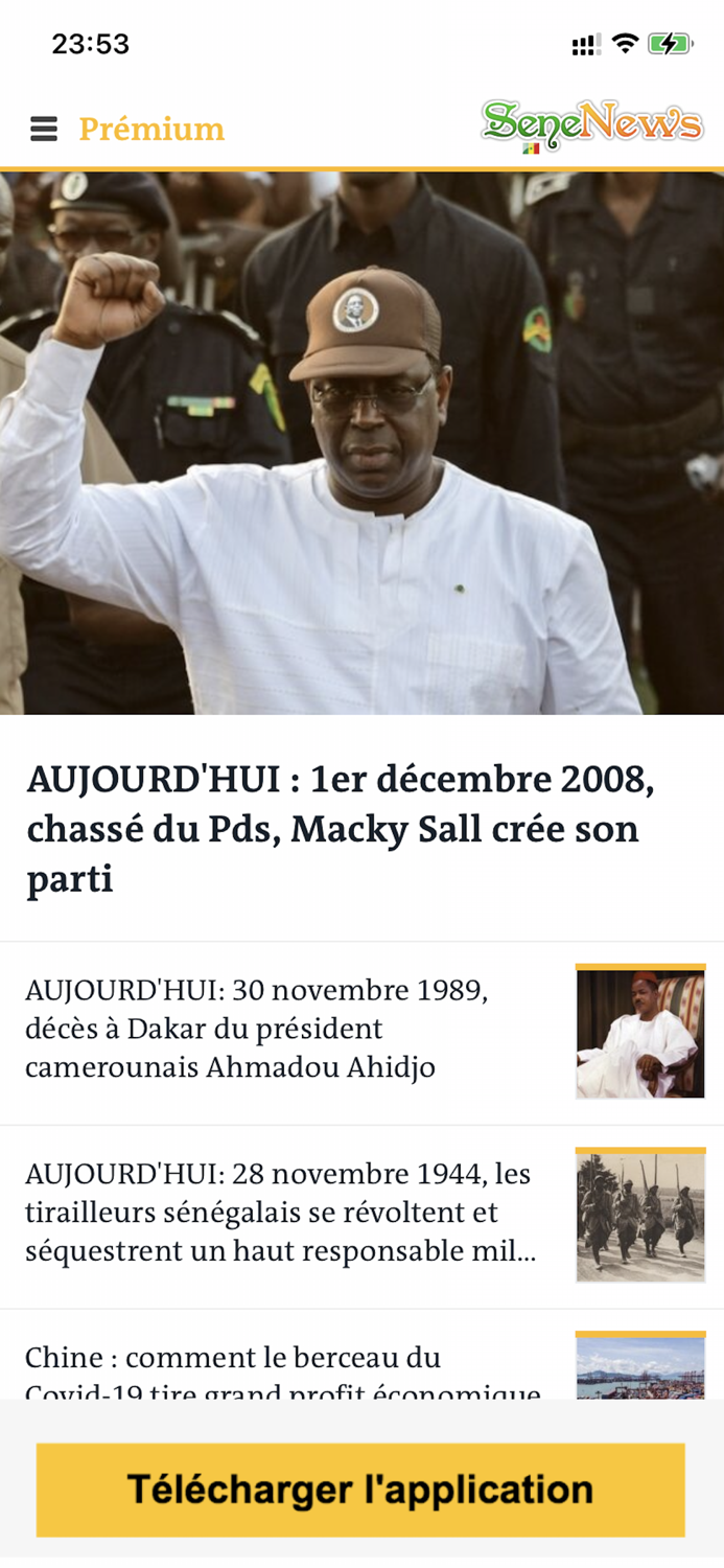 SeneNews  Actualité Sénégal