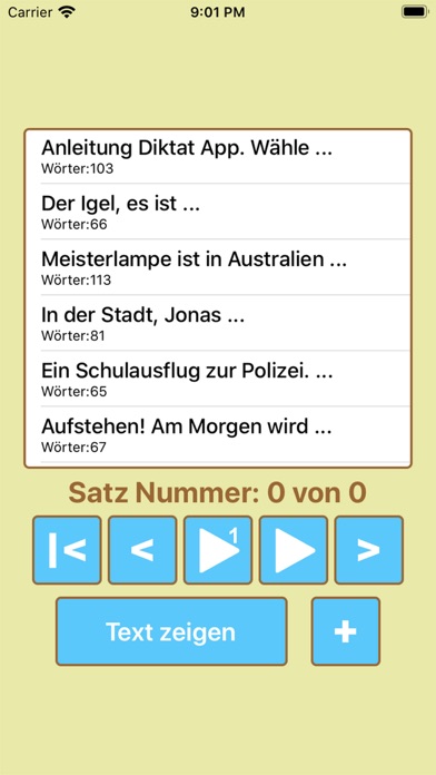 Diktat App Screenshot