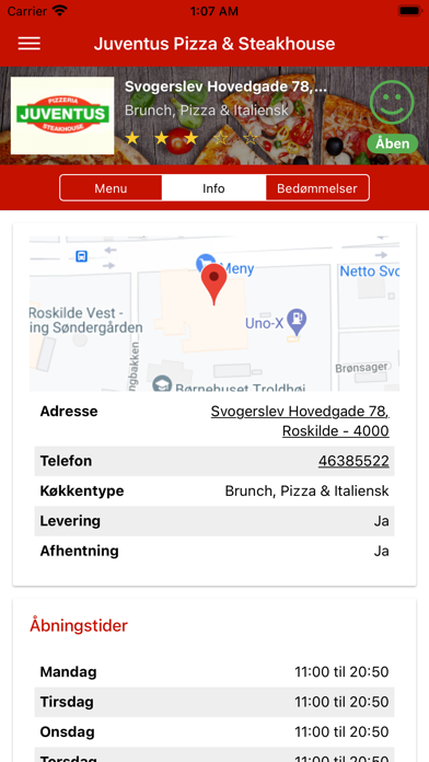 Juventus Pizza and Steakhouse Screenshot