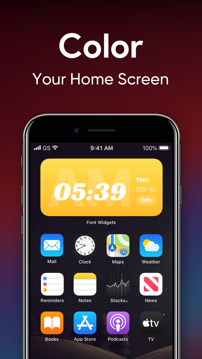 Font and Color Widgets