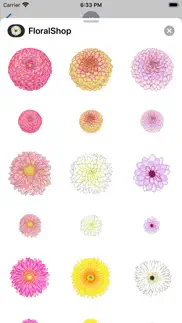 floralshop: flower stickers iphone screenshot 4