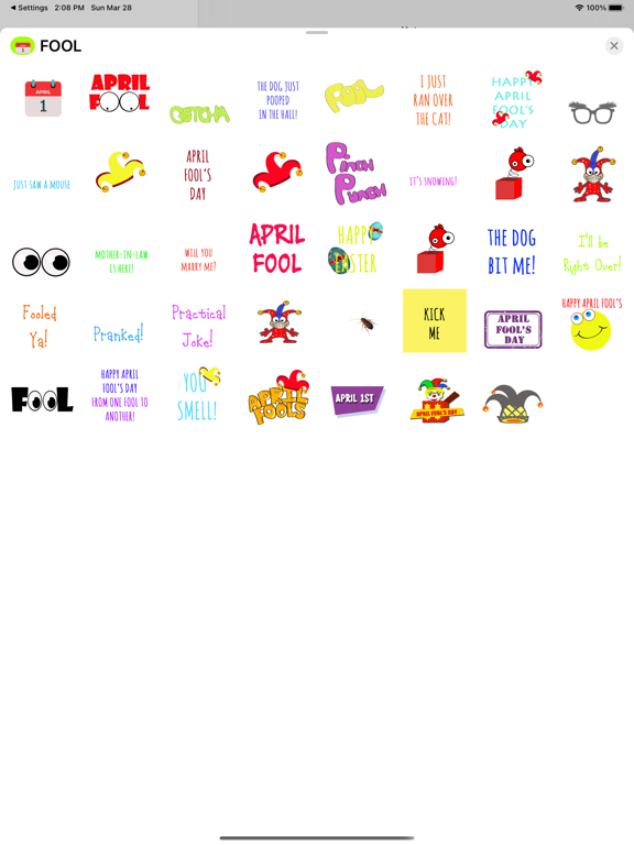 Screenshot #4 pour April Fool's Day Sticker Pack