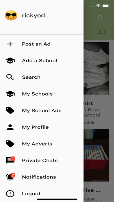 Schooly Used Marketplace Screenshot