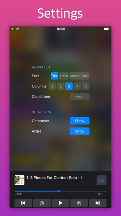 Albumusic2 Album Music Player Screenshot