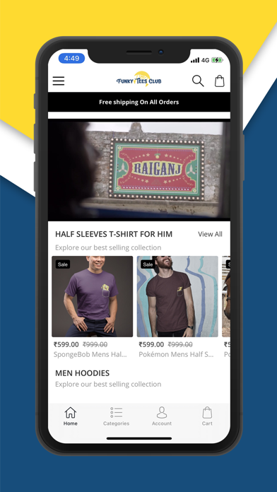 FunkyTeesClub - Shopping App Screenshot