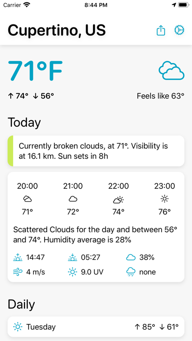 HPWeather Screenshot