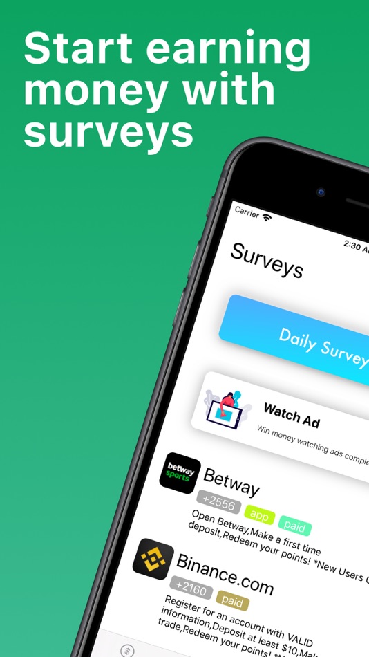 Earn real money with surveys - 1.1.94 - (iOS)
