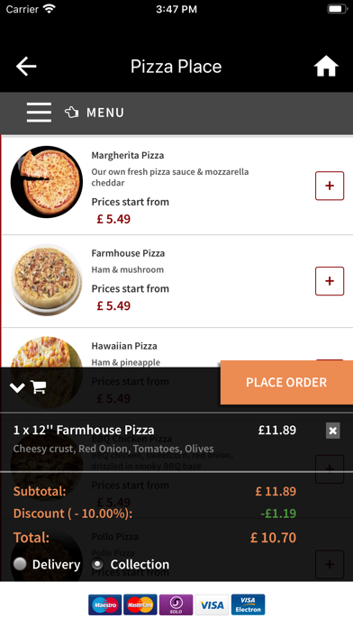 Pizza Place, Wednesbury Screenshot