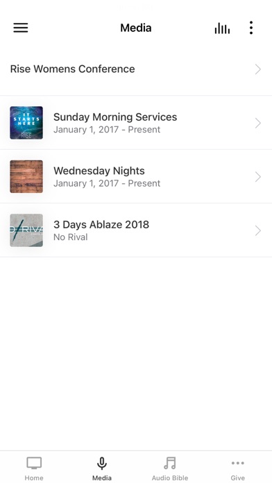 Rise Church NC Screenshot