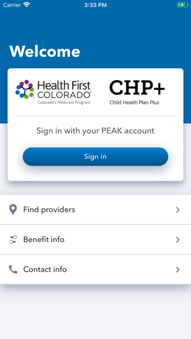 Health First Colorado Screenshot