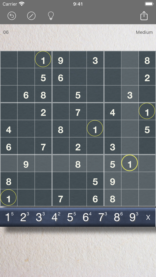#1. Sudoku (Oh No! Another One!) (iOS) 由: Sonya Marcarelli