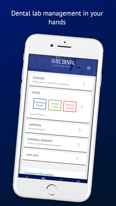 O-TEC Dental Lab Screenshot