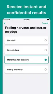 anxiety test⁺ iphone screenshot 2