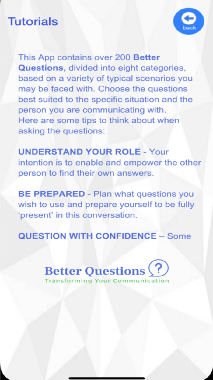 THE BETTER QUESTIONERS TOOLKIT