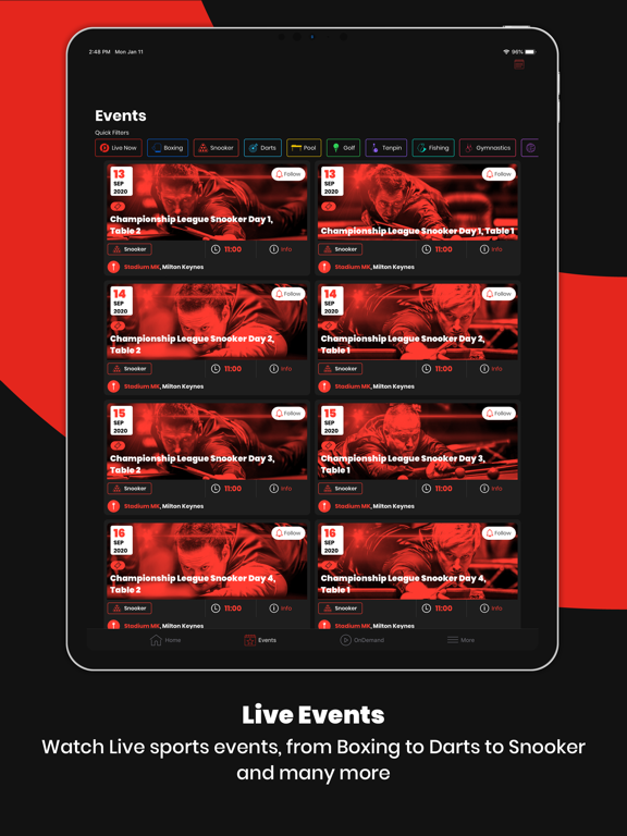 Screenshot #5 pour Matchroom Live
