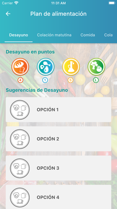 Nutripuntos Screenshot