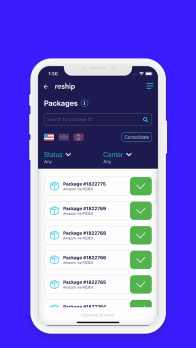 Reship - Shopping & Shipping Screenshot