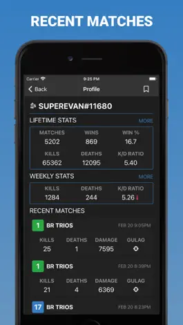 Game screenshot Match Tracker for COD Warzone apk