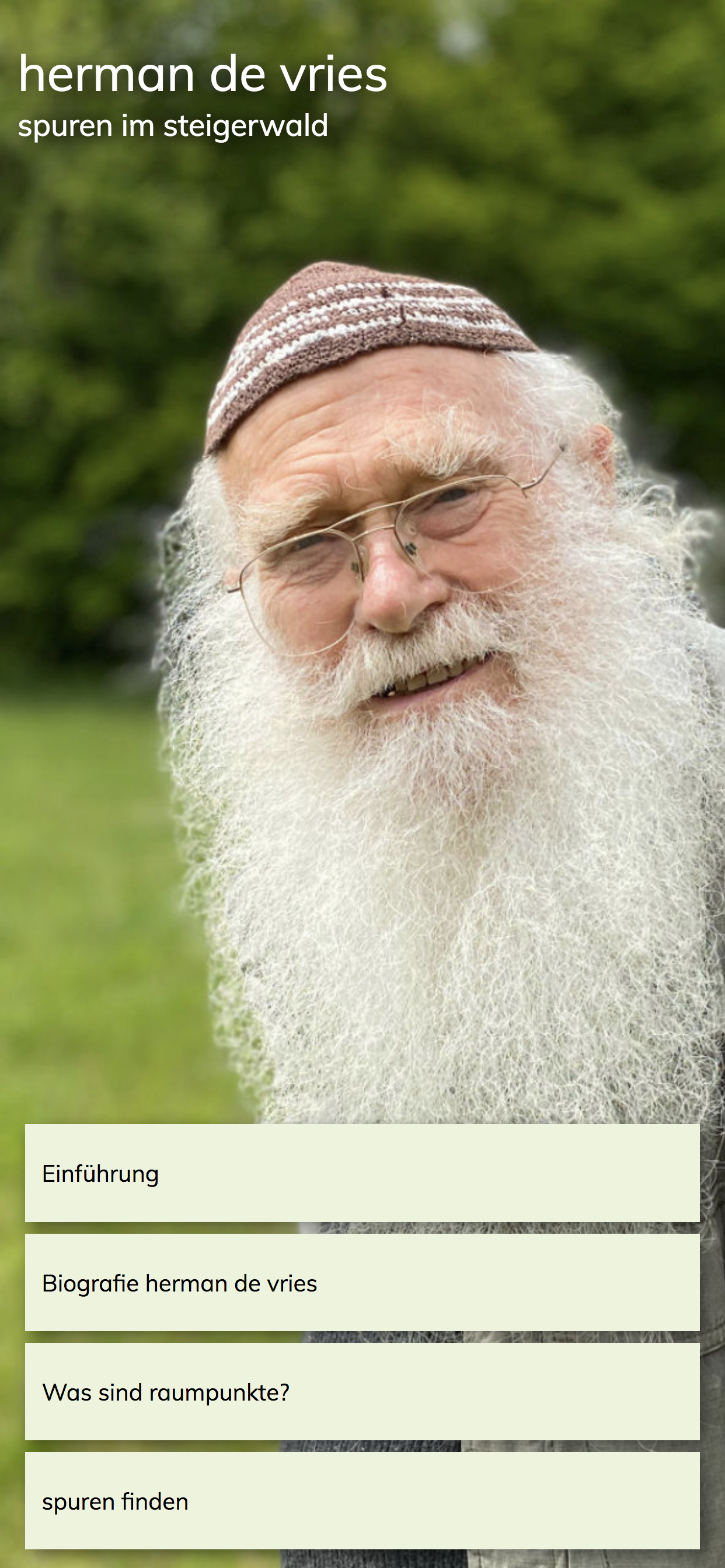 herman de vries: spuren