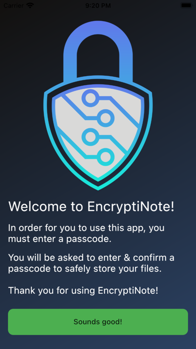 EncryptiNote Screenshot