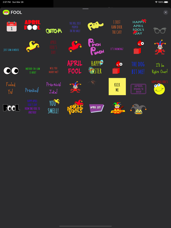 Screenshot #5 pour April Fool's Day Sticker Pack