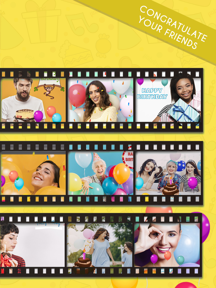 Birthday Gifs - Video Editor