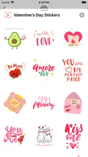 valentine’s day stickers ⋆ iphone screenshot 3