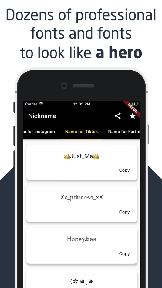 #8. Ready Nickname ¯\_(ツ)_/¯ (iOS) 由: Zakaria Alsheikh