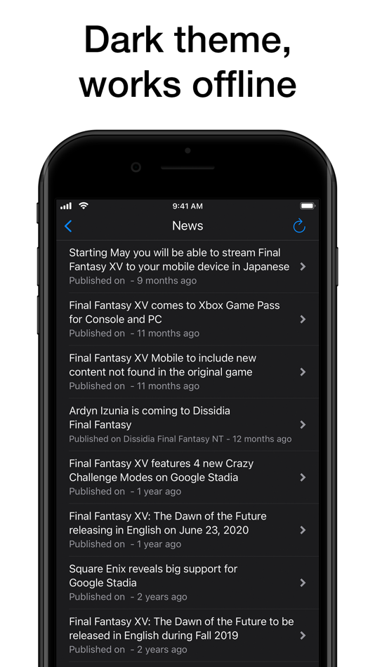 #9. PW for Final Fantasy XV (iOS) 由: Dmytro Momotov