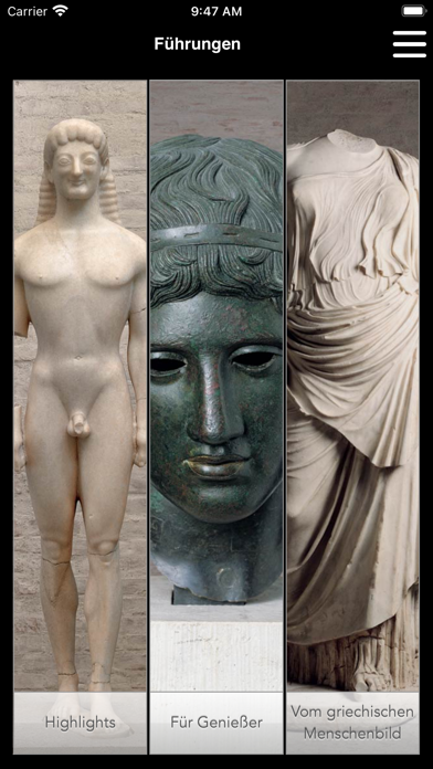 Glyptothek München Mediaguide Screenshot