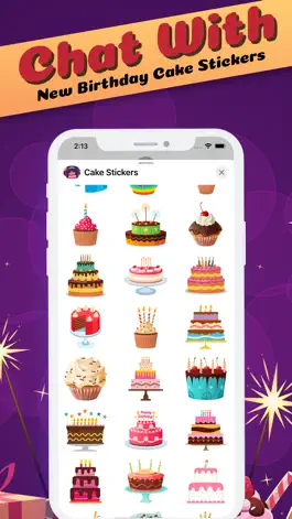 Game screenshot Birthday Cake Stickies apk