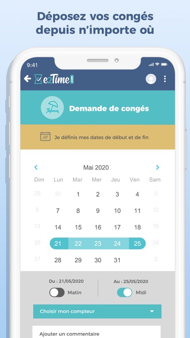 Screenshot #3 pour e2time.com : votre logiciel RH