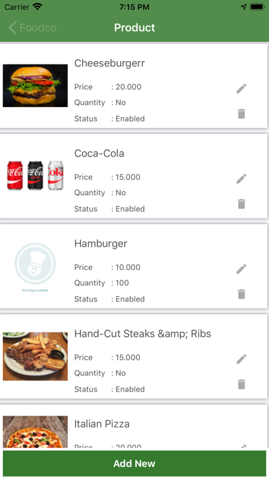 Foodco Restaurant Screenshot