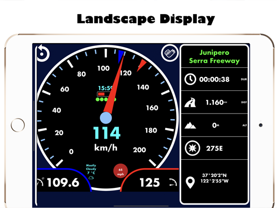 Speedometer •• iPad screenshot 7 - Navigation app