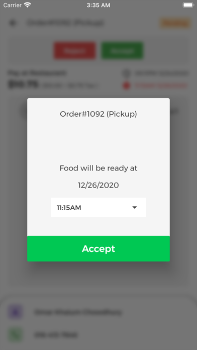 iEatery Restaurant Screenshot