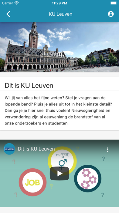 KU Leuven events Screenshot