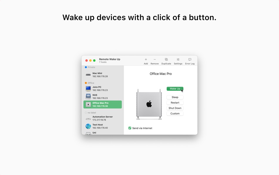 Remote Wake Up - 1.4.1 - (macOS)