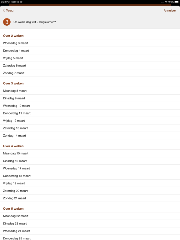Kapper iPad app afbeelding 3