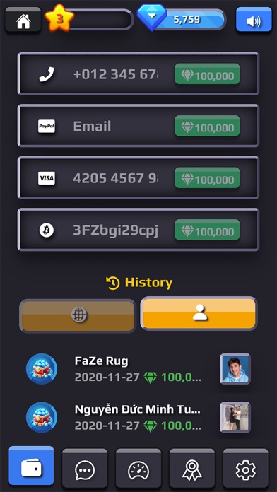 Lucky Diamond - Earn money Screenshot