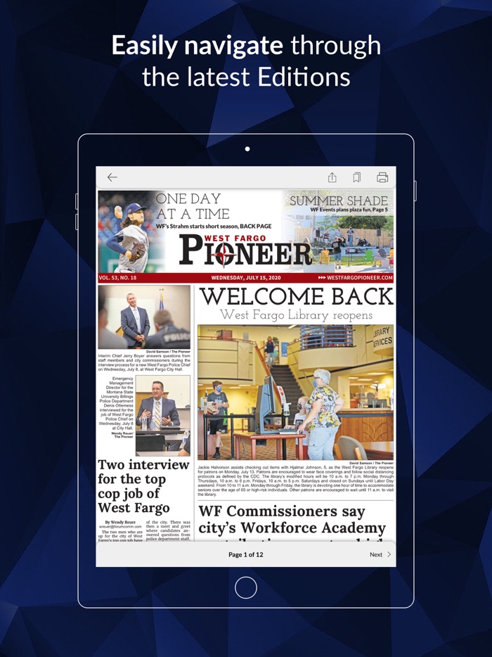 West Fargo Pioneer E-paper