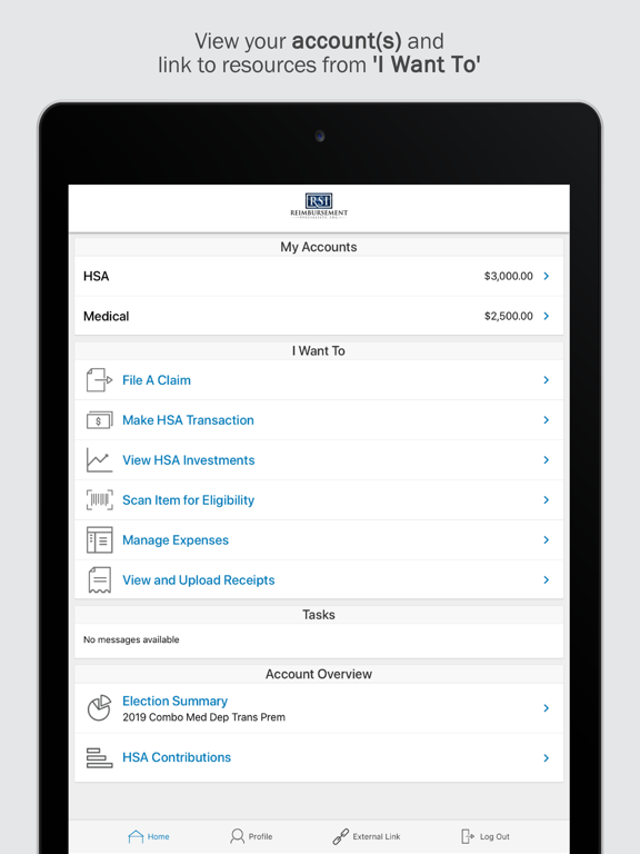 Reimbursement Specialists Inc iPad screenshot 1 - Finance app
