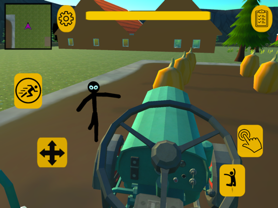Stickman Escape. Farm Neighbor iPad screenshot 4 - Games app