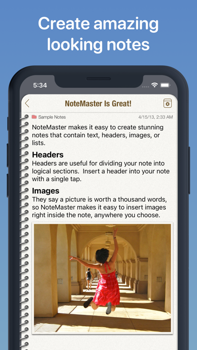 NoteMaster Screenshot on iOS