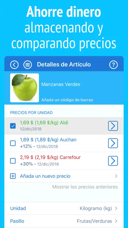 IntelliList Lista de la Compra screenshot 4 of 10