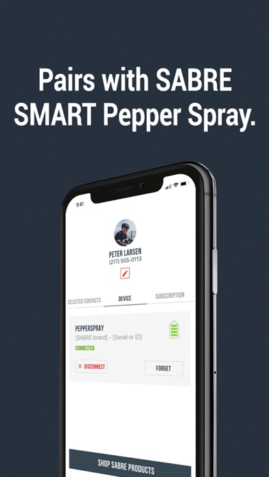 SABRE Personal Safety Screenshot