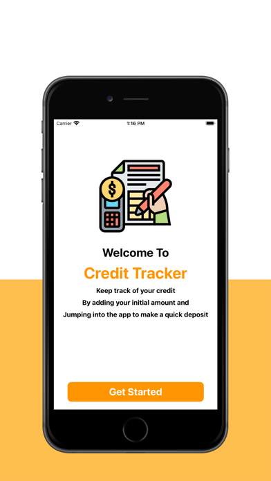 Credit Tracker Screenshot