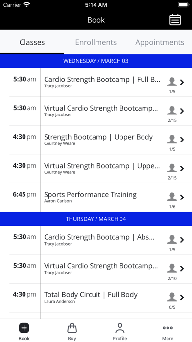 Rain City Fitness Screenshot