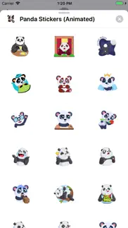 panda stickers (animated) iphone screenshot 1