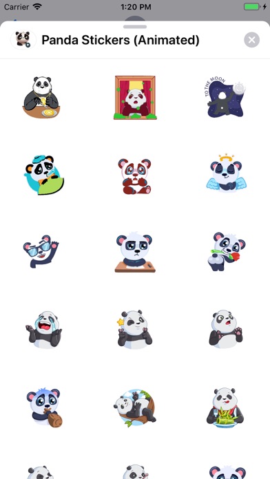 Screenshot #1 pour Panda Stickers (Animated)